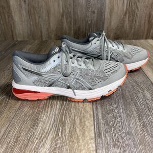 Asics GT 1000 Gray Orange T7A9N Running Sneaker Shoes Women’s US Size 7